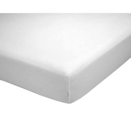 Sábana Bajera Alexandra House Living QUTUN Blanco 150 x 200 cm de Alexandra House Living, Sábanas y fundas de almohada - Ref:...