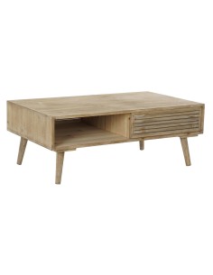 Table Basse DKD Home Decor Multicouleur Transparent Naturel Bois Verre Bois MDF 130 x 65 x 35,5 cm | Tienda24 Tienda24.eu