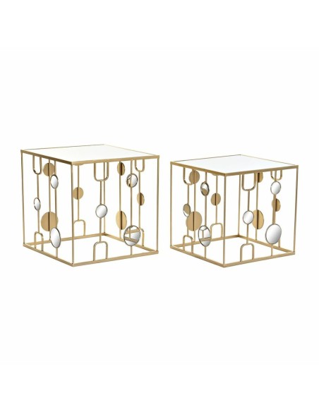 2nd-Set Tischchen DKD Home Decor Gold 50 x 50 x 50 cm | Tienda24 Tienda24.eu