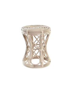 Side table DKD Home Decor Natural Rattan Paolownia wood (38 x 38 x 54,5 cm) | Tienda24 Tienda24.eu