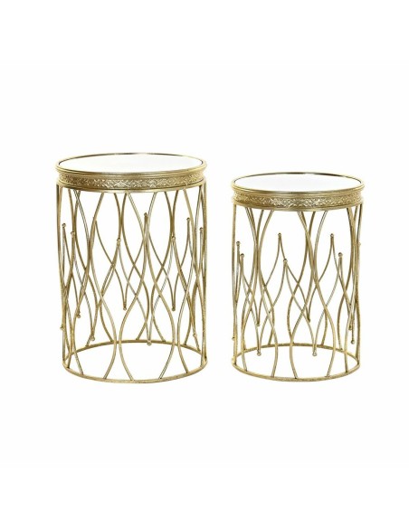 Set of 2 small tables DKD Home Decor Golden 40 x 40 x 54 cm | Tienda24 Tienda24.eu