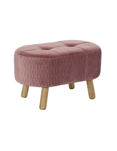 Banqueta DKD Home Decor Natural Rosa Madera Terciopelo (60 x 35 x 36 cm) de DKD Home Decor, Sillas - Ref: S3033867, Precio: 6...