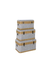 Lot de paniers 51 x 31 x 32 cm PVC DMF (2 Pièces) | Tienda24 Tienda24.eu