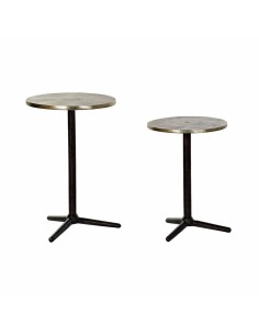 Mesa de Centro Alexandra House Living Castanho Metal Madeira de abeto Madeira MDF 78 x 53 x 78 cm | Tienda24 Tienda24.eu