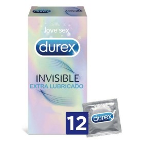 Preservativos Invisibles Extra Lubricados Durex Invisible (12 uds) de Durex, Preservativos masculinos - Ref: S05120435, Preci...