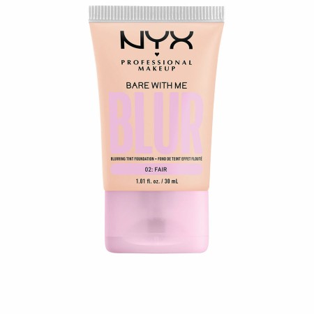 Base de Maquillaje Fluida NYX Bare With Me Blur Nº 02 Fair 30 ml de NYX, Bases - Ref: S05120454, Precio: 12,40 €, Descuento: %