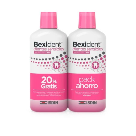 Colutório Isdin Bexident Dentes sensíveis 500 ml (2 Unidades) de Isdin, Enxaguadores orais - Ref: S05120529, Preço: 21,20 €, ...