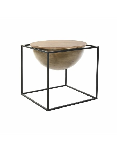 Side table DKD Home Decor Brown Black Wood Metal 64 x 64 x 62,5 cm | Tienda24 Tienda24.eu