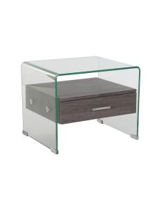 Mesa de Cabeceira Alexandra House Living Preto 36 x 86 x 46 cm | Tienda24 Tienda24.eu