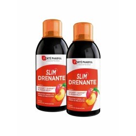 Complemento Alimenticio Forté Pharma Slim Drenante 500 ml Melocotón 2 Unidades de Forté Pharma, Ácidos grasos esenciales - Re...