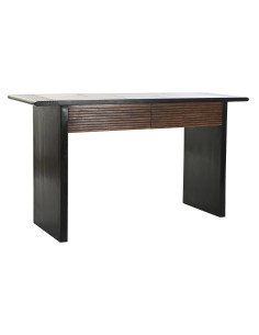 Console Black Natural Iron MDF Wood 122,5 x 22,5 x 75 cm | Tienda24 Tienda24.eu