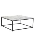 Centre Table DKD Home Decor White Black Metal MDF Wood 80 x 80 x 34 cm | Tienda24 Tienda24.eu