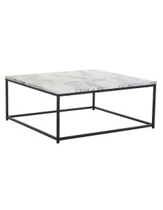 Mesa de Centro DKD Home Decor Blanco Negro Metal Madera MDF 80 x 80 x 34 cm de DKD Home Decor, Mesas de café - Ref: S3034114,...