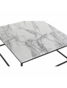 Centre Table DKD Home Decor White Black Metal MDF Wood 80 x 80 x 34 cm | Tienda24 Tienda24.eu