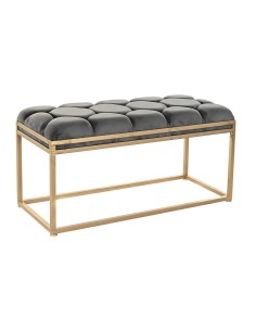 Banqueta Home ESPRIT Preto Verde Natural Madeira 114 x 44 x 42 cm | Tienda24 Tienda24.eu