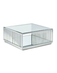 Centre Table Ariki Table Steel Rattan Tempered Glass synthetic rattan 73 x 61 x 46 cm | Tienda24 Tienda24.eu