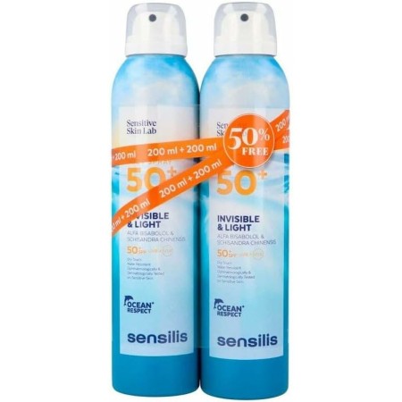 Spray Protector Solar Sensilis Invisible and Light SPF 50+ 200 ml x 2 de Sensilis, Filtros solares - Ref: S05121763, Precio: ...