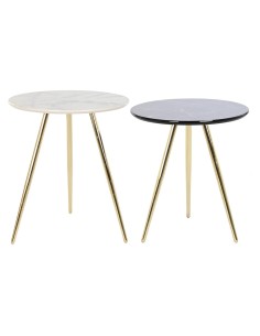 Centre Table DKD Home Decor 116 x 60 x 46 cm Metal Aluminium Mango wood | Tienda24 Tienda24.eu