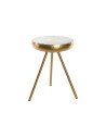 Side table DKD Home Decor Golden Aluminium White Lacquered (43 x 43 x 61 cm) | Tienda24 Tienda24.eu