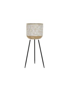 Cache-pot Romimex Blanc Terre cuite 40 x 40 x 40 cm | Tienda24 Tienda24.eu