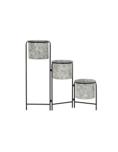 Set de Maceteros Alexandra House Living Dorado Metal Con soporte (4 Piezas) | Tienda24 Tienda24.eu