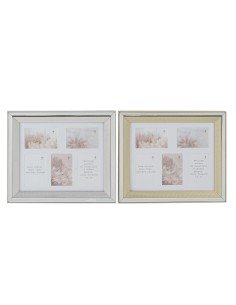 Photo frame Black Brown 22 x 27 x 3 cm Crystal MDF Wood | Tienda24 Tienda24.eu