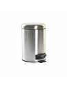 Waste bin DKD Home Decor Baths Silver Steel Basic 3 L 23 x 17,50 x 25 cm | Tienda24 Tienda24.eu