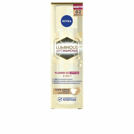 Crema Hidratante CC Cream Nivea LUMINOUS 630º Medio Spf 30 40 ml de Nivea, CC creams - Ref: S05123909, Precio: 19,55 €, Descu...