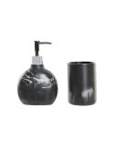 Set de Baño DKD Home Decor Negro Resina Plástico 11 x 6 x 17 cm | Tienda24 Tienda24.eu