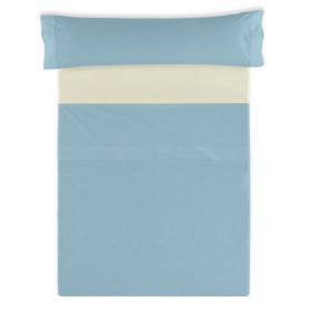 Jeu de draps Alexandra House Living Cuca Bleu Lit king size 4 Pièces de Alexandra House Living, Draps et taies d'oreiller - R...