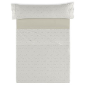 Jeu de draps Alexandra House Living Cuca Beige Lit 1 persone 3 Pièces de Alexandra House Living, Draps et taies d'oreiller - ...