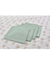 Table linen set DKD Home Decor Flowers 150 x 250 x 0,5 cm Green | Tienda24 Tienda24.eu