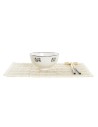 Set de sushi DKD Home Decor Bambou Grès Blanc Oriental 14,5 x 14,5 x 31 cm (16 Pièces) | Tienda24 Tienda24.eu