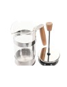 Cafetière à Piston DKD Home Decor Argenté Naturel Acier inoxydable Verre Borosilicaté 350 ml 16 x 9 x 18,5 cm | Tienda24 Tienda24.eu