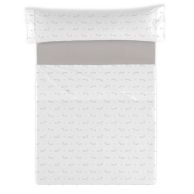 Jeu de draps Alexandra House Living Cuca Gris Lit king size 4 Pièces de Alexandra House Living, Draps et taies d'oreiller - R...