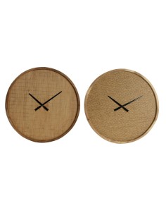 Reloj de Pared DKD Home Decor Natural Negro MDF Engranajes (70 x 4 x 45 cm) | Tienda24 Tienda24.eu