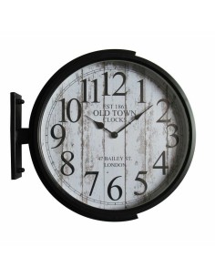 Reloj de Pared Home ESPRIT Azul Rosa Mostaza PVC 30 x 4 x 30 cm (3 Unidades) | Tienda24 Tienda24.eu