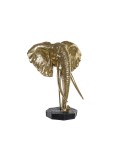 Figura Decorativa DKD Home Decor Elefante Preto Dourado Metal Resina (60 x 36 x 73 cm) | Tienda24 Tienda24.eu