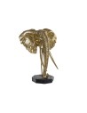 Figura Decorativa DKD Home Decor Elefante Preto Dourado Metal Resina (60 x 36 x 73 cm) | Tienda24 Tienda24.eu