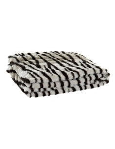 Couverture DKD Home Decor Sauvage 130 x 170 x 2 cm Noir Gris Blanc Colonial de DKD Home Decor, Couvertures et couvre-lits - R...