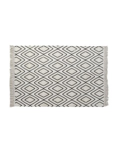 Teppich DKD Home Decor 160 x 230 x 0,75 cm Grau Polyester Weiß Randbereich Boho (2 Stück) | Tienda24 Tienda24.eu