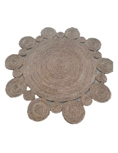 Tappeto DKD Home Decor Naturale Poliestere Juncus (200 x 200 x 1 cm) da DKD Home Decor, Tappeti - Ref: S3038393, Precio: 92,3...