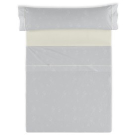 Jeu de draps Alexandra House Living Vairy Gris perlé Lit king size 4 Pièces de Alexandra House Living, Draps et taies d'oreil...