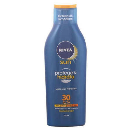 Sun Milk Protege & Hidrata Nivea SPF 30 (200 ml) 30 (200 ml) | Tienda24 - Global Online Shop Tienda24.eu