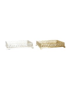 Bandeja de Aperitivos DKD Home Decor 24,5 x 20 x 1,2 cm Beige Verde Gres | Tienda24 Tienda24.eu