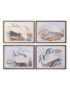 Set of 4 pictures DKD Home Decor Palms Colonial 200 x 4 x 120 cm | Tienda24 Tienda24.eu