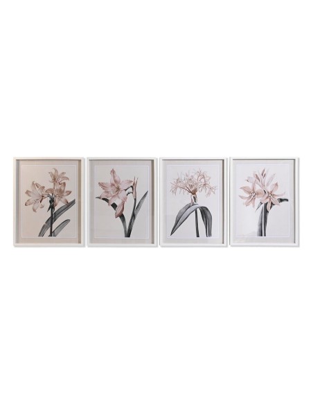 Quadro DKD Home Decor Cristallo Betulla 55 x 70 x 2,5 cm 55 x 2,5 x 70 cm Fiori (4 Pezzi) da DKD Home Decor, Stampe e quadri ...