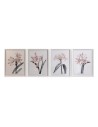 Quadro DKD Home Decor Cristallo Betulla 55 x 70 x 2,5 cm 55 x 2,5 x 70 cm Fiori (4 Pezzi) da DKD Home Decor, Stampe e quadri ...