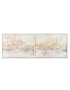 Bild DKD Home Decor abstrakt Moderne 100 x 4 x 140 cm (2 Stück) | Tienda24 Tienda24.eu