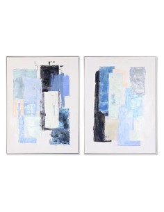 Cuadro DKD Home Decor Abstracto Moderno 100 x 2,8 x 100 cm (2 Unidades) | Tienda24 Tienda24.eu